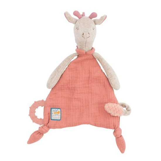 Moulin Roty Doudou Attache-tétine Girafe Sous Mon Baobab 1 Moulin Roty Doudou Attache-tétine Girafe Sous Mon Baobab