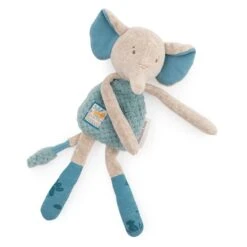 Moulin Roty Doudou-hochet éléphant Sous Mon Baobab -Moulin Roty Soldes 3575676690246 3575676690246 3BaseMedia 550Wx550H