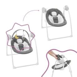Badabulle Balancelle Confort + Adaptateur Secteur -Moulin Roty Soldes 3661276173897 3661276173897 5BaseMedia 550Wx550H