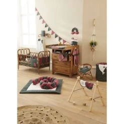 Tapis De Jeu Réversible/fond De Parc - Vintage Flowers -Moulin Roty Soldes 3662159029195 3662159029195 5BaseMedia 550Wx550H