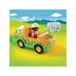 Playmobil Vétérinaire Avec Véhicule Et Rhinocéros -Moulin Roty Soldes 550Wx550H 4008789701824 3
