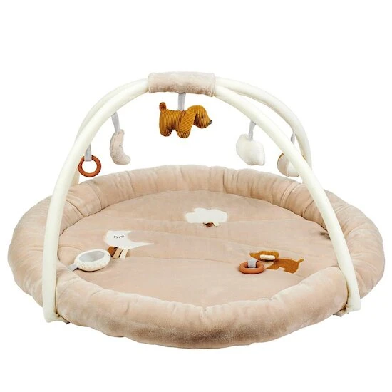 NATTOU Charlie Tapis D'éveil Pouf Avec Arches 1 NATTOU Charlie Tapis D'éveil Pouf Avec Arches