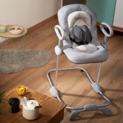 Beaba Transat Up & Down III -Moulin Roty Soldes beabatransatheathergrey 3384349150204 5BaseMedia 550Wx550H