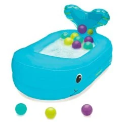 Infantino Baignoire Gonflable Avec Balles Baleine